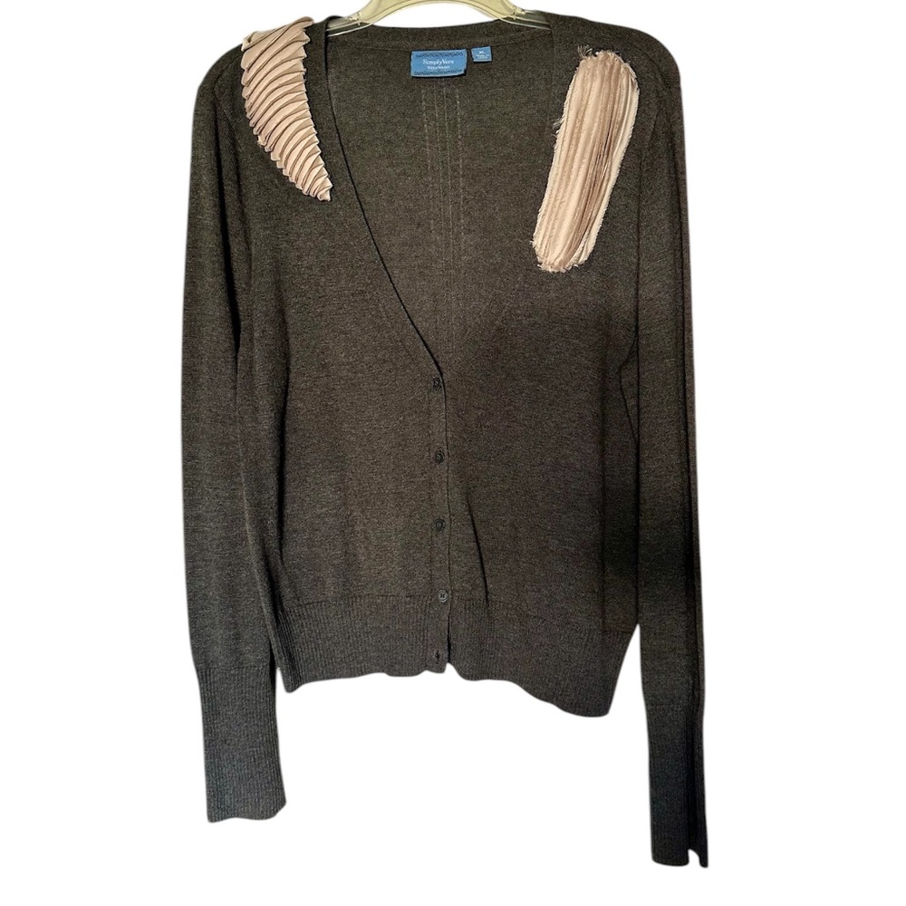 Vera Wang Cardigan with Embellishment / Simply Vera